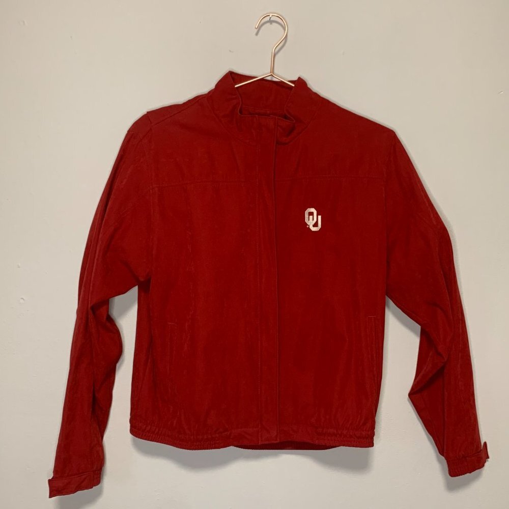 Antigua Womens Oklahoma Sooners Lightweight Jacket - Picture 4 of 11